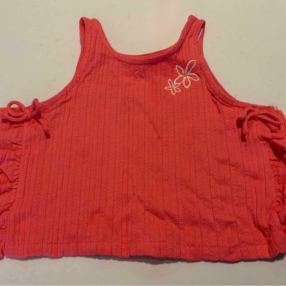 Girls' Coral Sleeveless Top